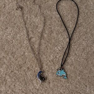 Dolphin Pendant Necklaces Set